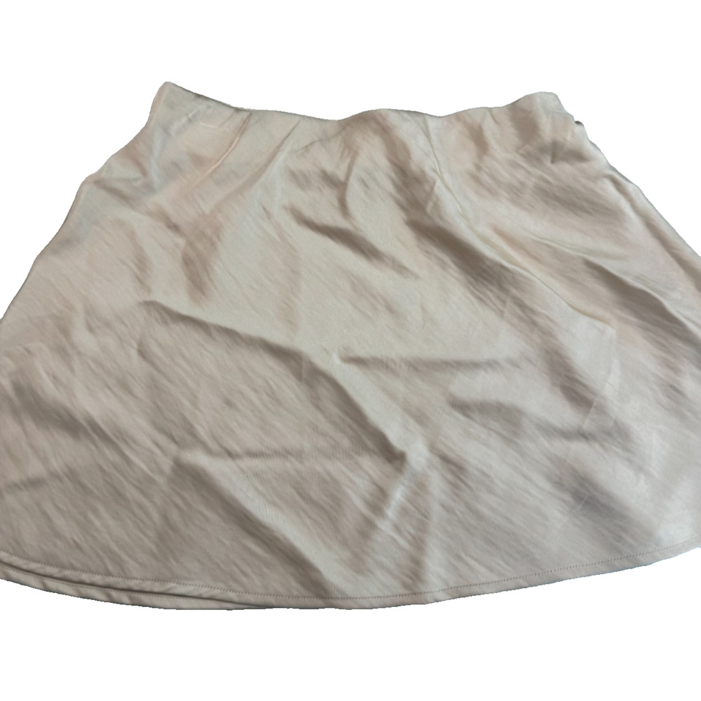 A New Day Women's Satin Mini a-Line Skirt Size Small Cream NWT